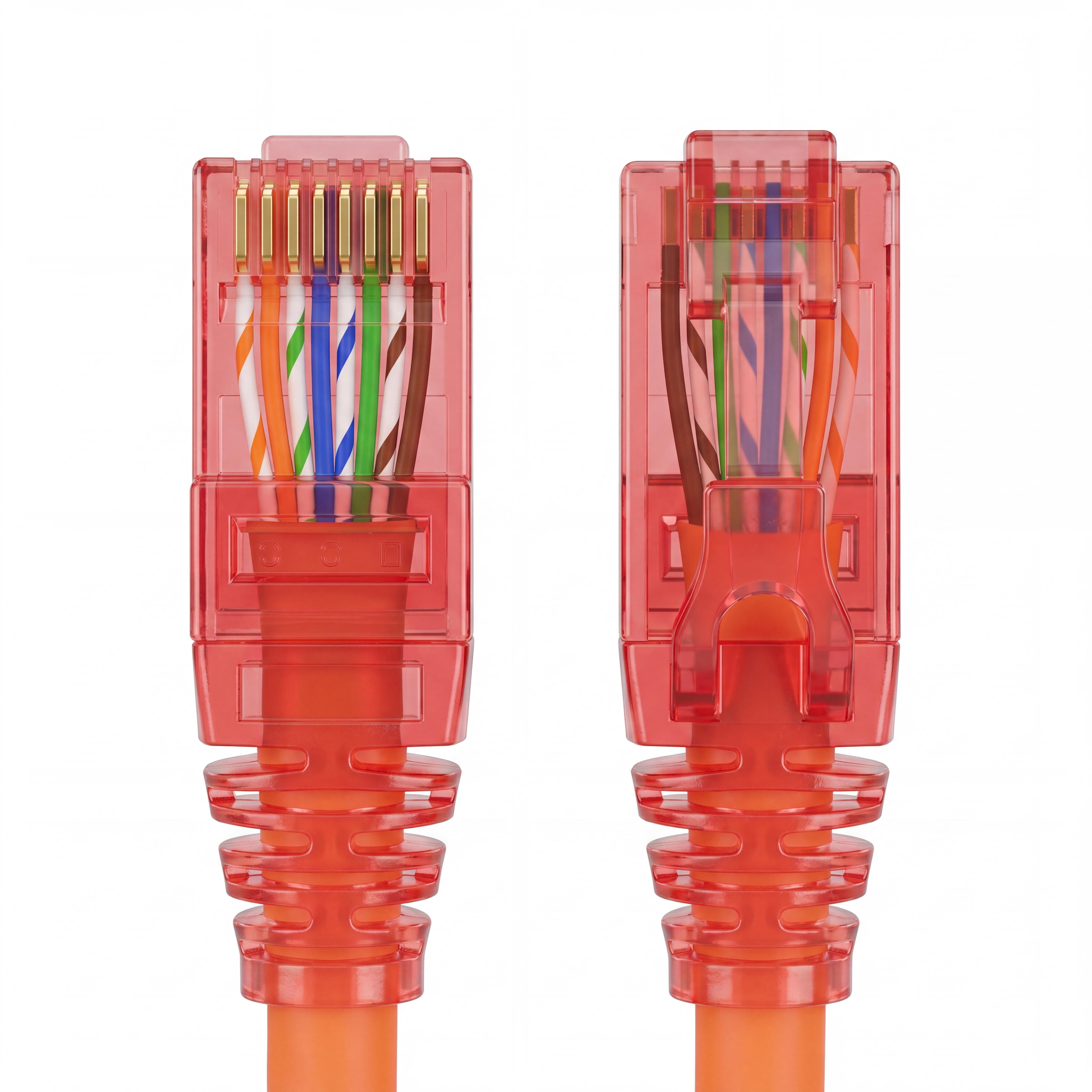 Hyperline PC-LPM-UTP-RJ45-RJ45-C5e-5M-LSZH-OR Патч-корд RJ-45/RJ-45, неэкранированный U/UTP, категория 5e (100% Fluke Component Tested), 24AWG, LSZH, 5 м, оранжевый
