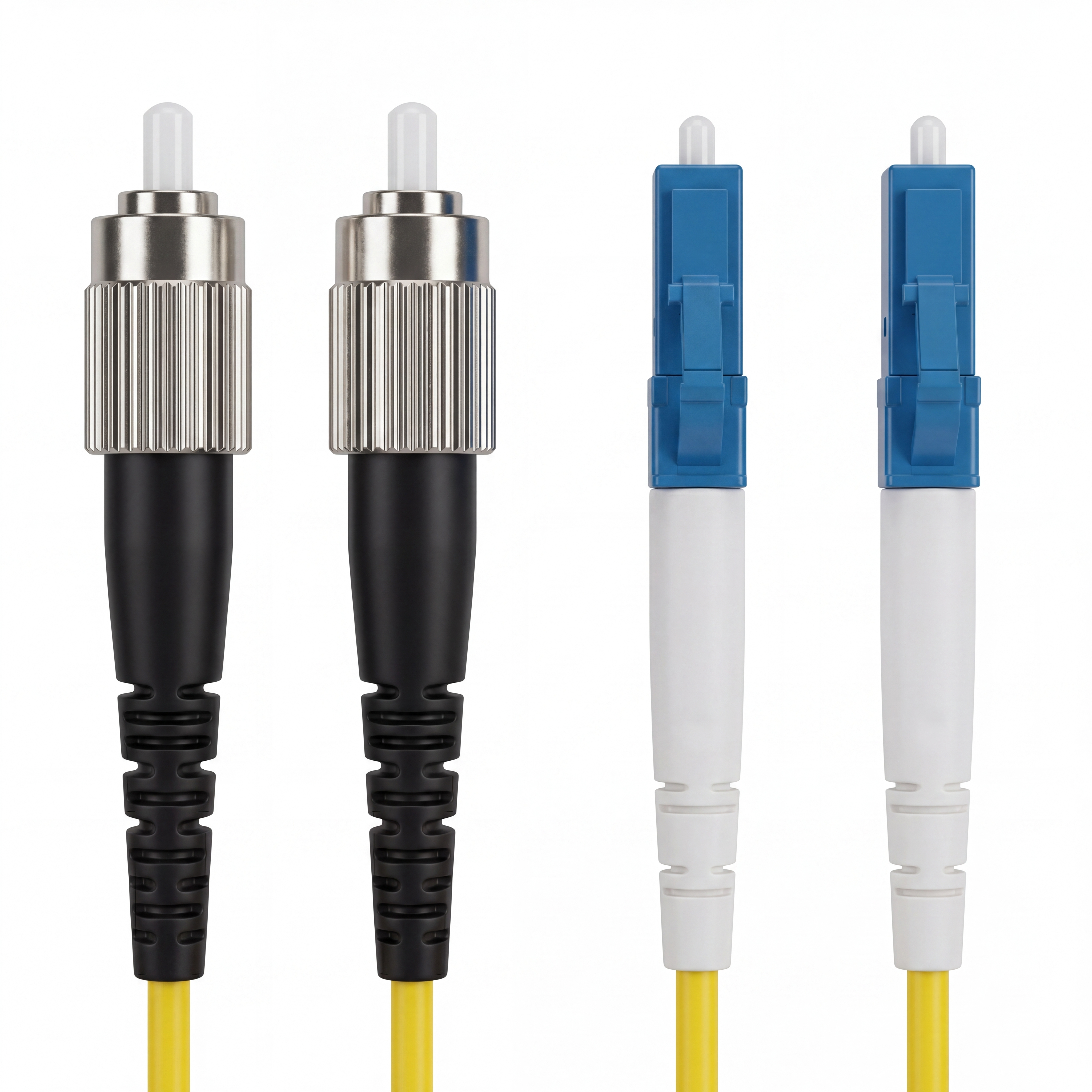Hyperline FC-D2-9-FC/UR-LC/UR-H-15M-LSZH-YL Патч-корд волоконно-оптический (шнур) SM 9/125 (OS2), FC-LC, UPC, duplex, 2.0 мм, LSZH, 15 м